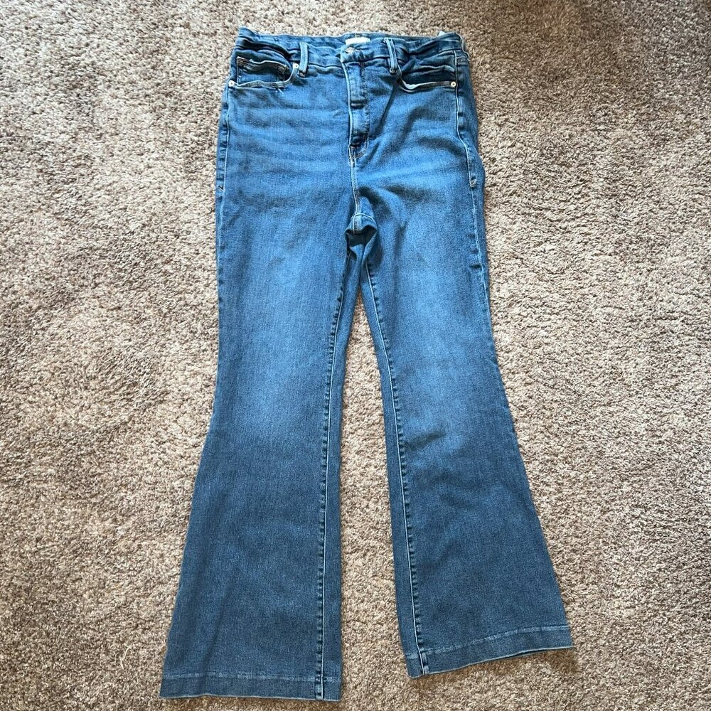 Flared Good American Jeans
